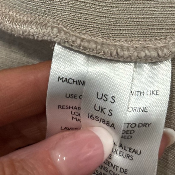 Pilcro Anthropologie Beige Relaxed Boho Button Down Shacket Sz Sm Rn#66170 - Picture 10 of 12